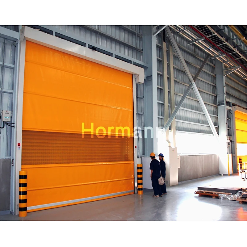 The factory makes high-speed doors PVC cloth car wash plastic quick door Fast rolling door for food factory
