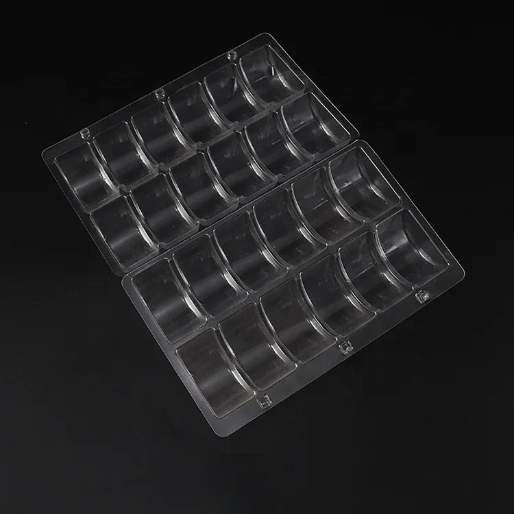 LOW MOQ Custom High Transparency Food Grade Plastic PET Macaron Clamshell Blister Packaging