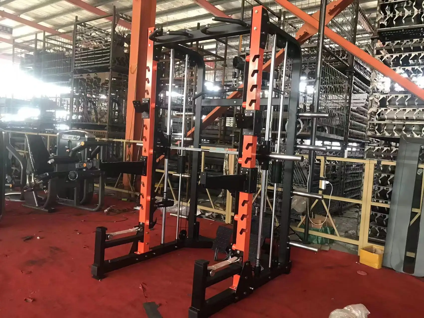 Factory Hot Wholesale All In One Commercial Comb Trainer Home Fitness Equipment Power Multi Functional Squat Rack Smith Machine