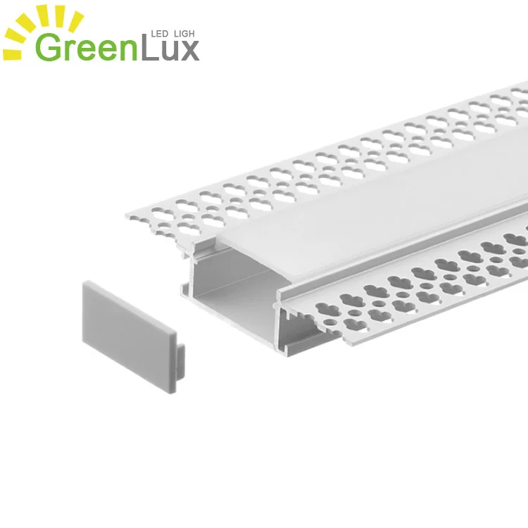 plaster wide deep led profile drywall led strip profile