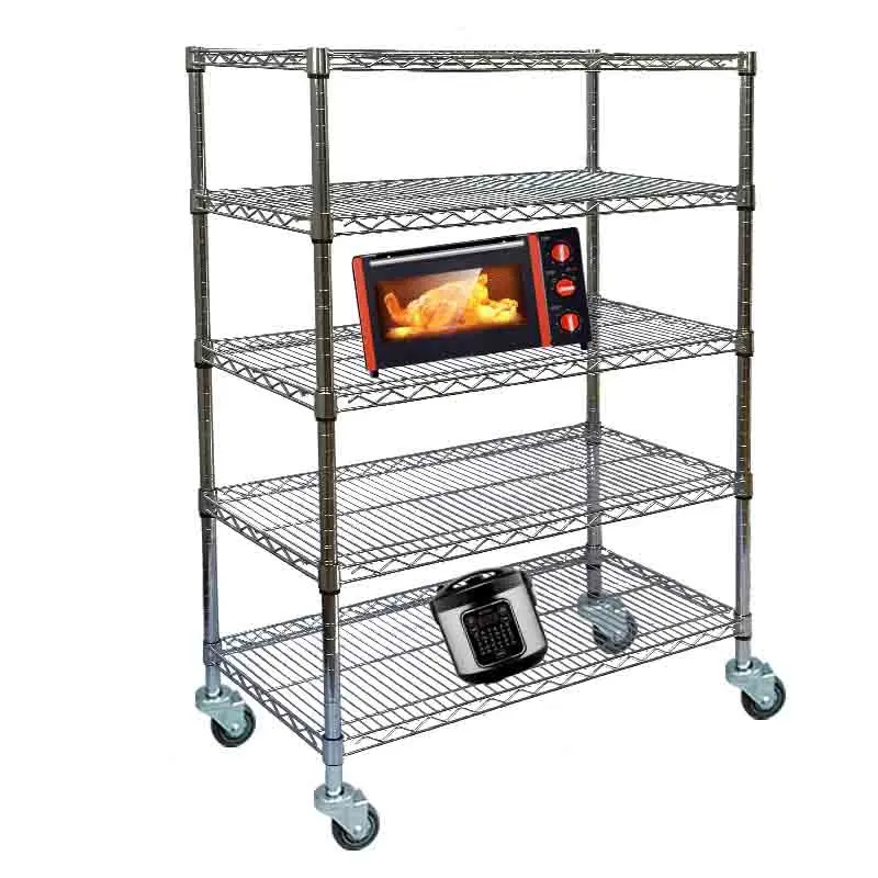 Wholesale Factory Price Warehousing Display Vehicle Storage Anti Static Turnover Stainless Steel Chrome Plated Wire Mesh Rack
