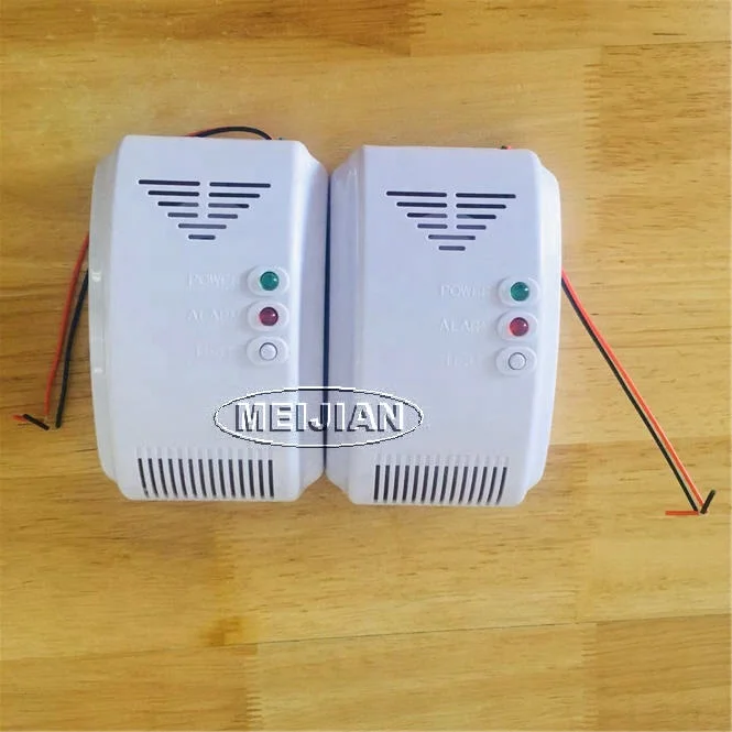 Wired 12V network electrovalve and fan control lpg natural gas sensor leak detector