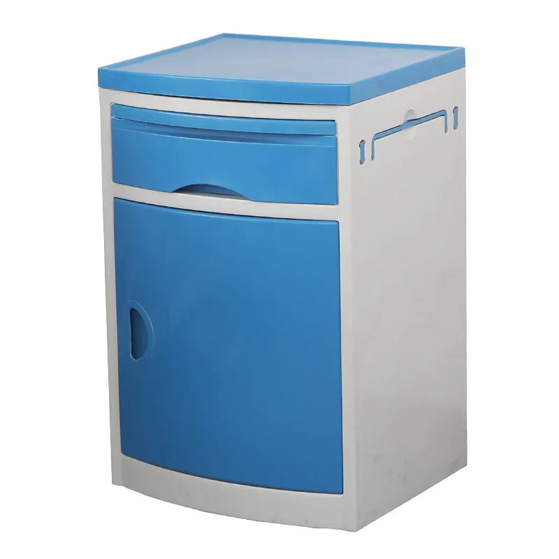 Medical Foldable Bedside Table with Drawer CE Certified ABS for Hospital Use Bedside Cabinet manufacturer cheap bedside tables