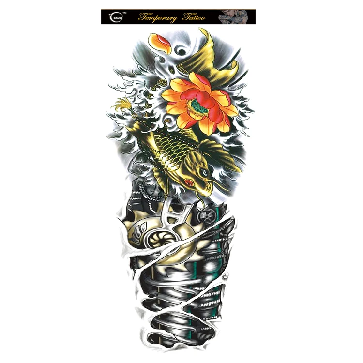 Body Tattoo Sticker Temporary Tattoo Custom Design Dark Series Sexy Customized TOXIC COLOR custom temporary tattoo