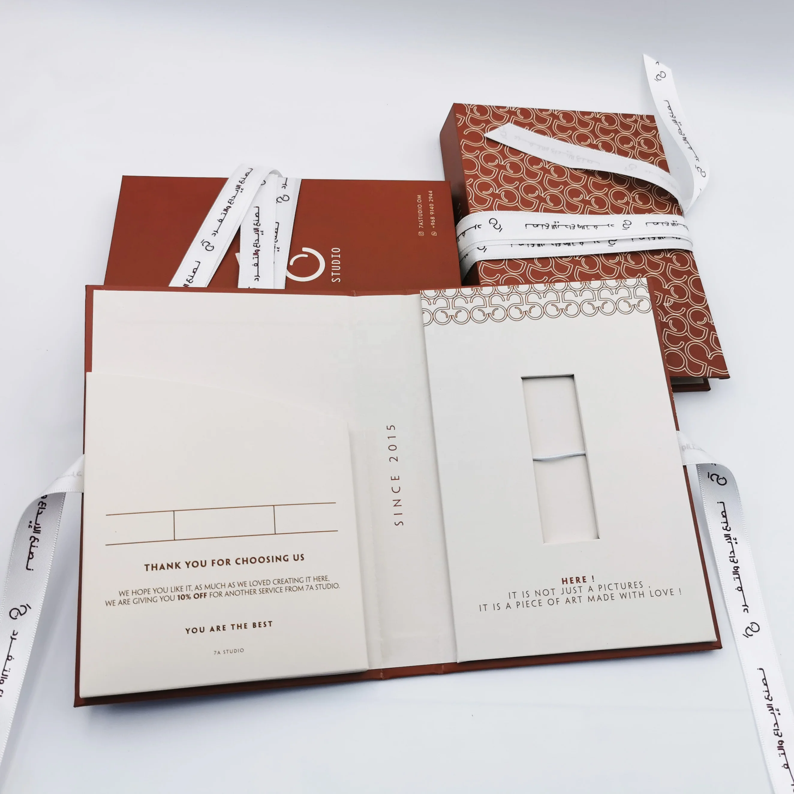 OEM  4*6 5X7 6*8 inch prints Special Paper Wedding Album Folio Photo Box USB Flash Drives presentation Gift photograph Box