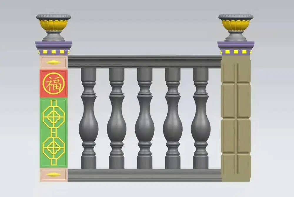  Новинка 2019 Литые пластиковые формы для украшения сада балюстрада бетонная
