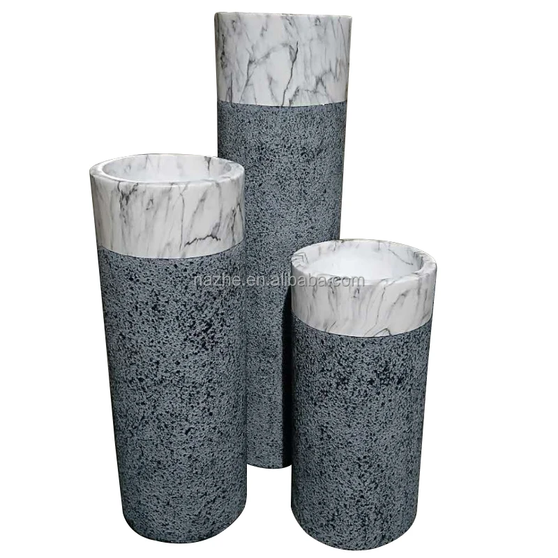 New design large outdoor garden fiberglass flower pots