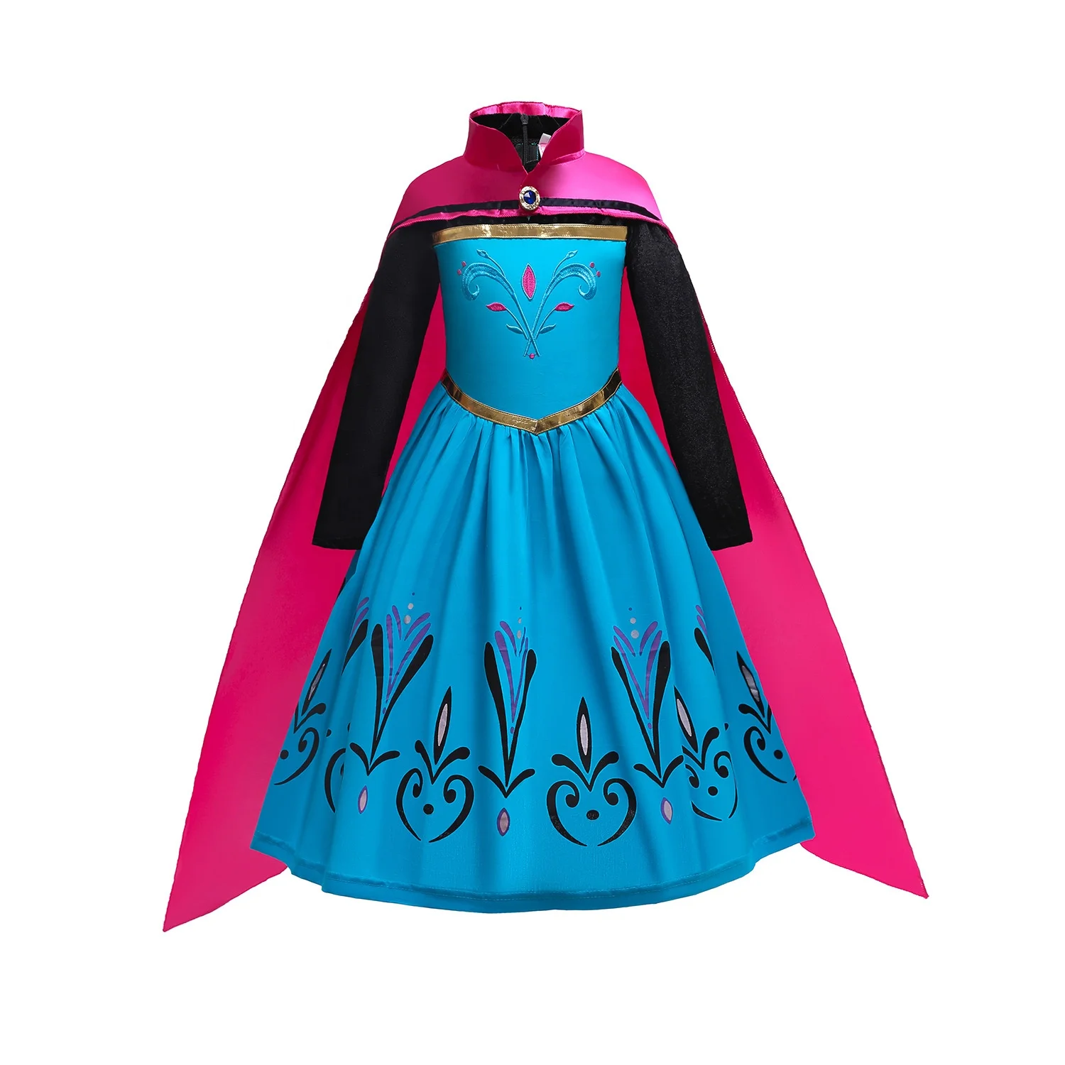 TV Movie Characters Girls Princess Elsa Carnival Halloween Dress Kids Party Dress