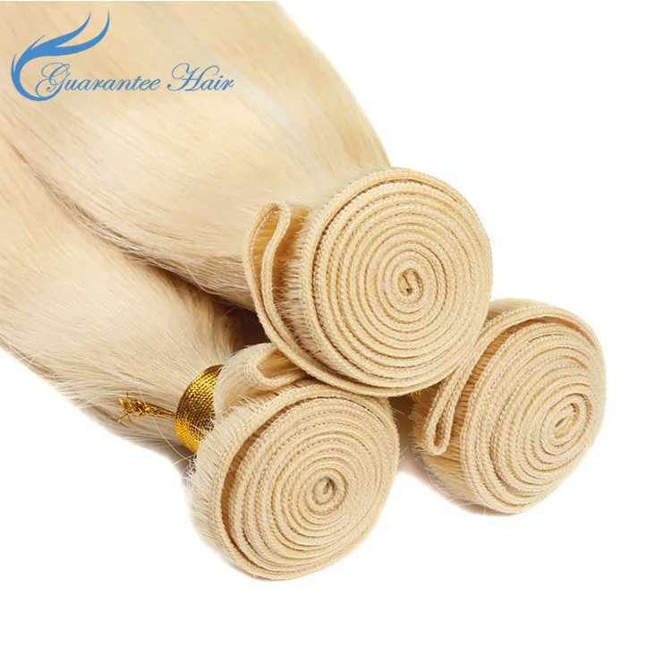 Wholesale 613 Blonde Hair Weave Bundles Virgin Brazilian Human Hair 613 Bundles With HD lace Closure