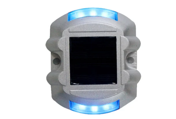 Led Aluminium solar road stud flashing light