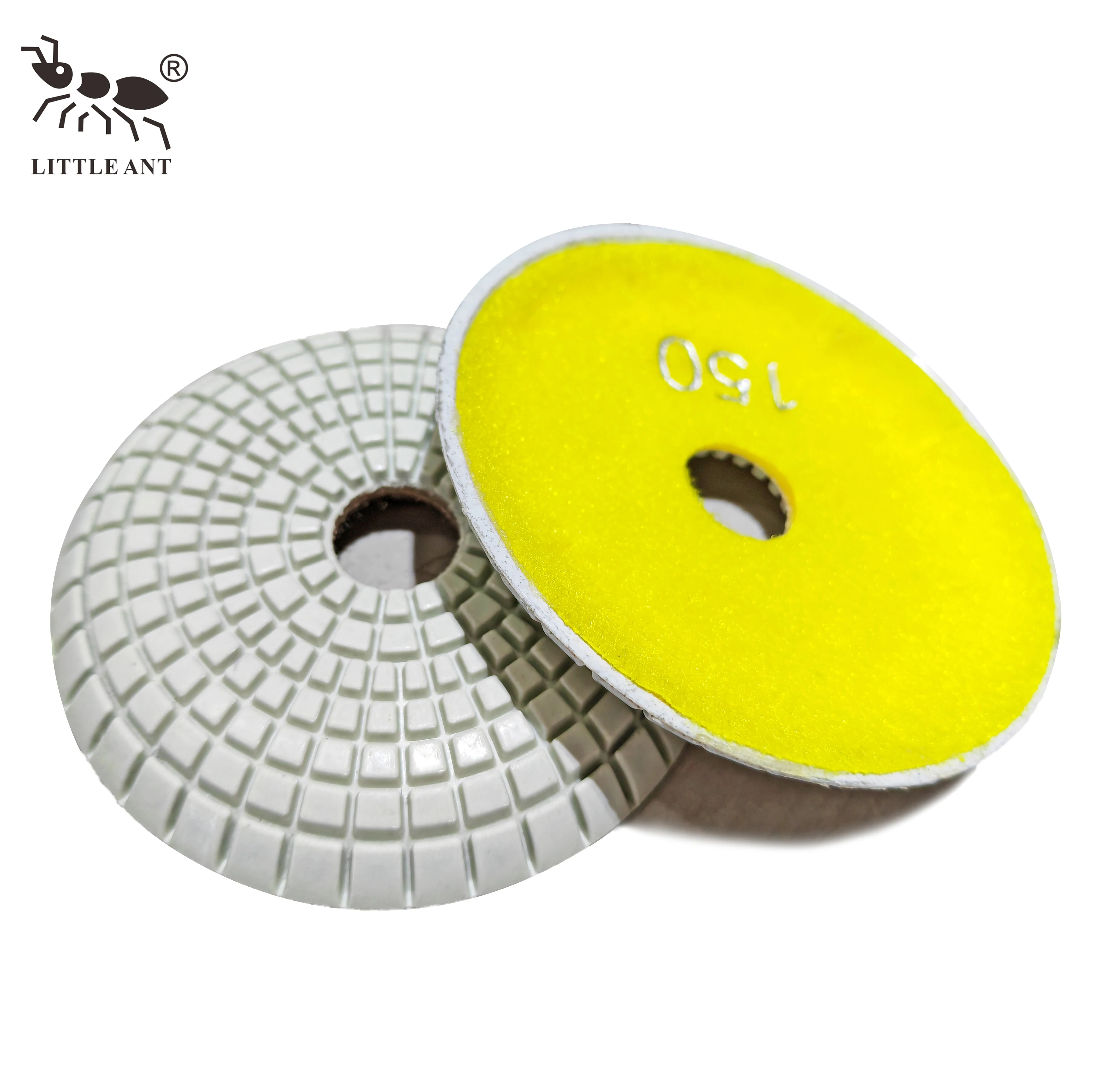 LITTLE ANT Diamond Buffing Pads Granite Marble Polishing 100mm Convex Concave Stone Curving Inward 4 Inch Bowl