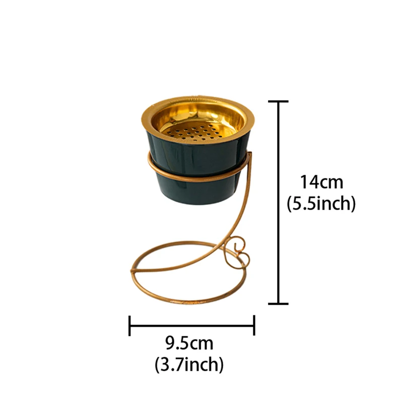 Modern Simplicity Style Curved Stand Ceramic Incense Burner Arabic Incense Burner Mubkhar Incense Burner
