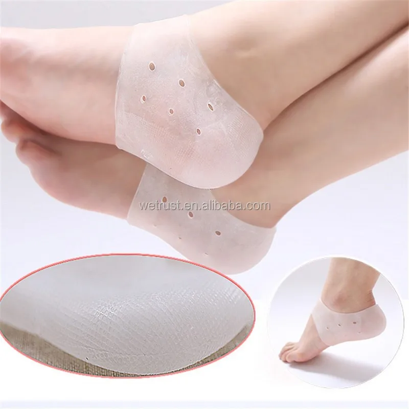 Wholesale Dry Foot Care Soft Silicone GEL Heel Protector Pain Relief Anti Crack Heel Socks