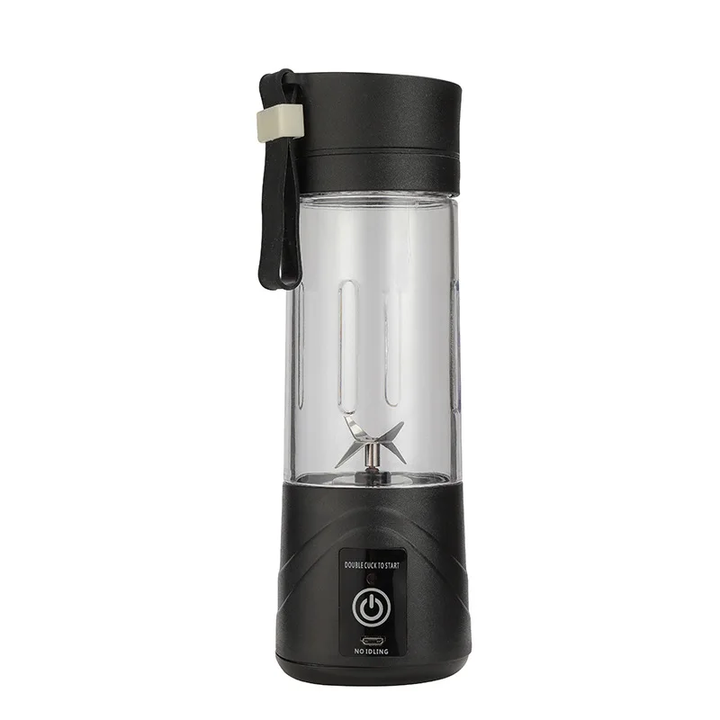 GUTSBOX Free sample! USB plastic coffee shaker cups 380ml rechargeable mini hand blender 230w fruit juicer extractor