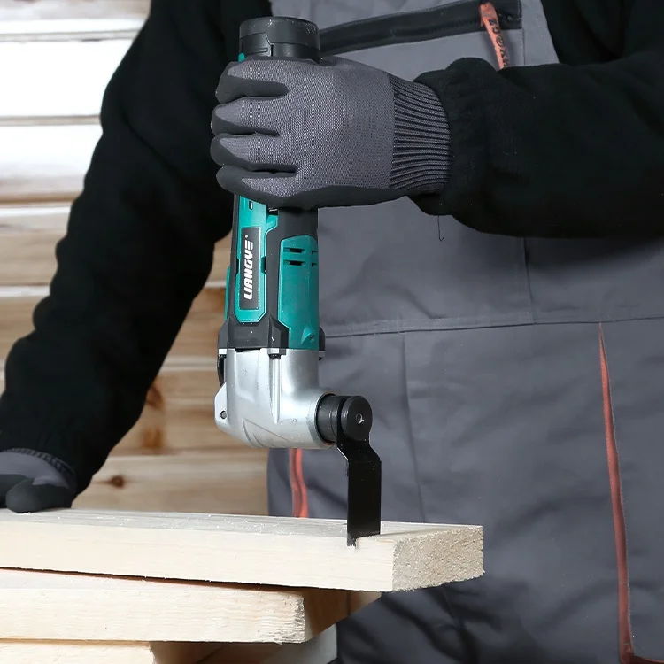 Liangye cordless multi-purpose oscillating knife tool with Compact Head (blade, semi-circle blade, and sanding pad