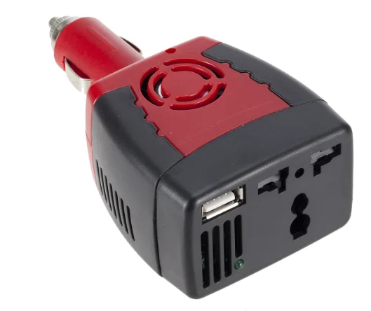 150W vehicle-mounted inverter car cigarette lighter charger is suitable for mobile phone charging from 12V to 110V-220V