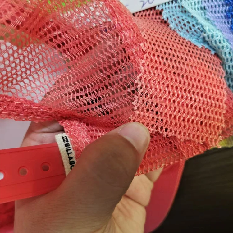 DWDP 100% polyester stiff hard warp mesh net fabric for cap