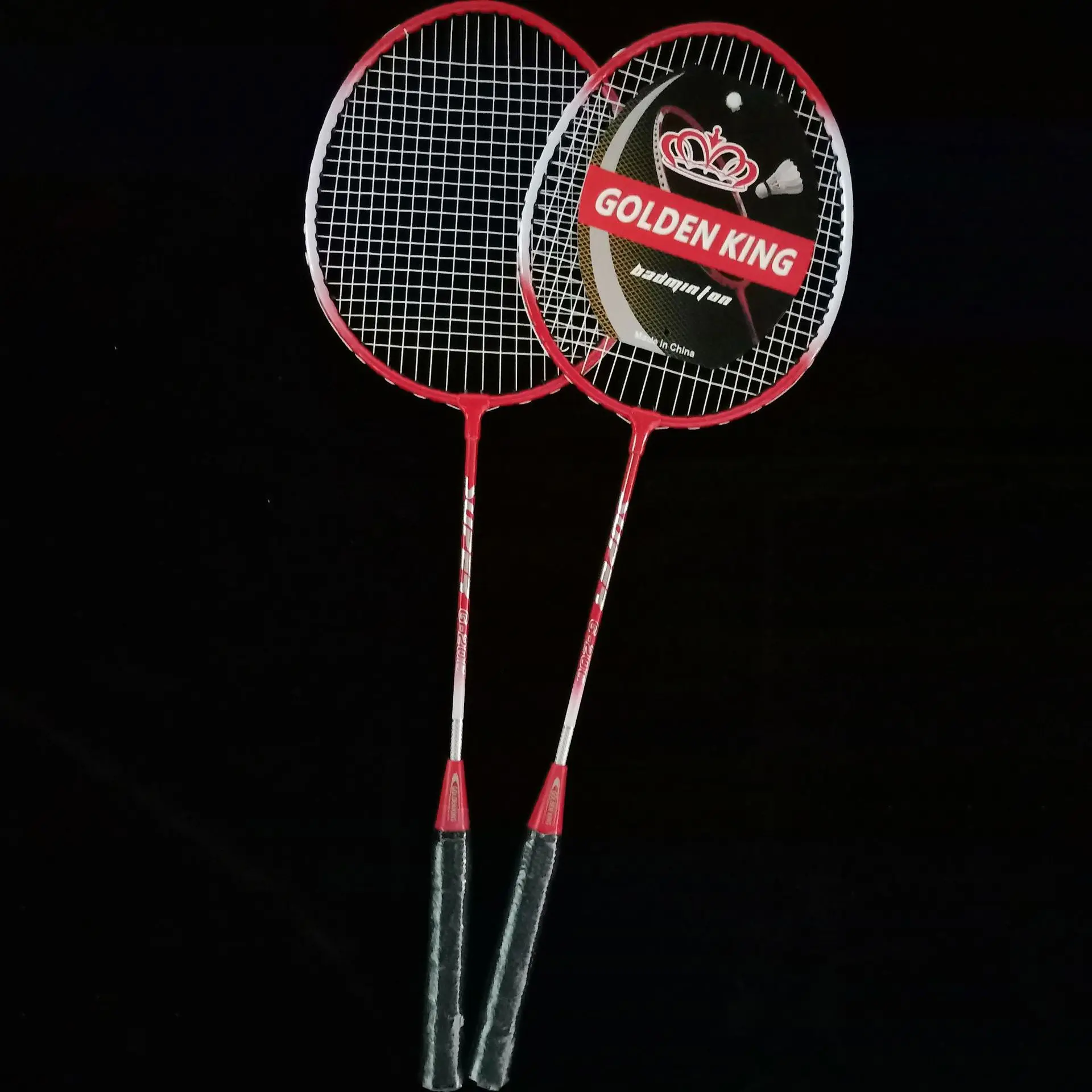 Promotion quality steel bat badminton custom logo badminton rackets low prices factory direct badminton bat and ball