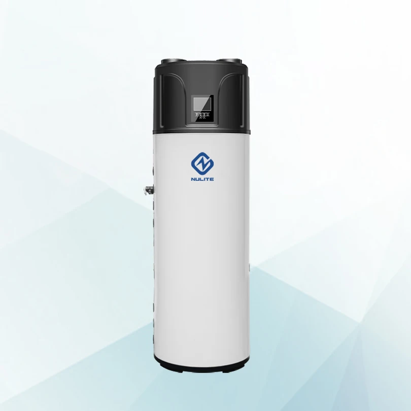 7kw dc inverter air water heat pump with solar 200L water tank shower hot water