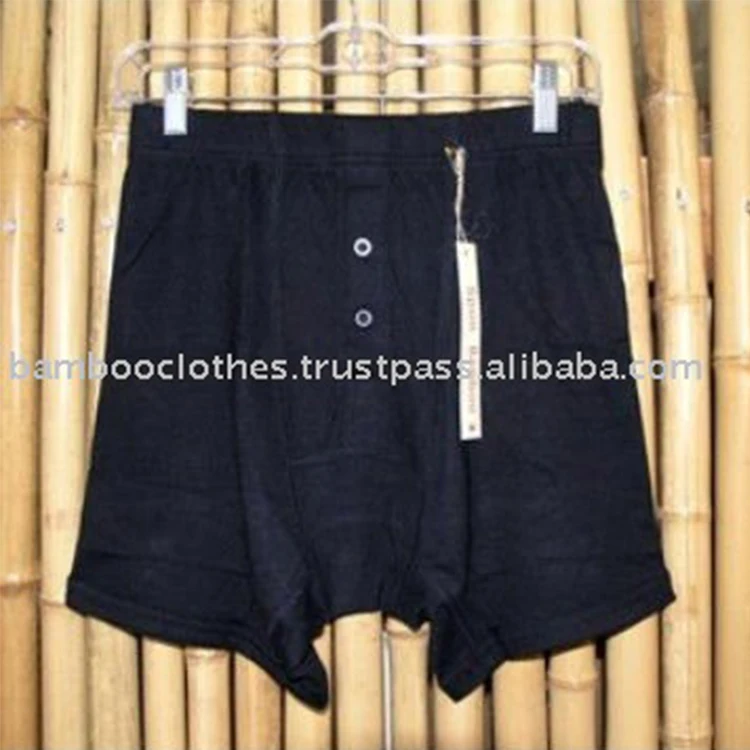 
OEM service breathable black bamboo custom mens underwear boxer shorts 