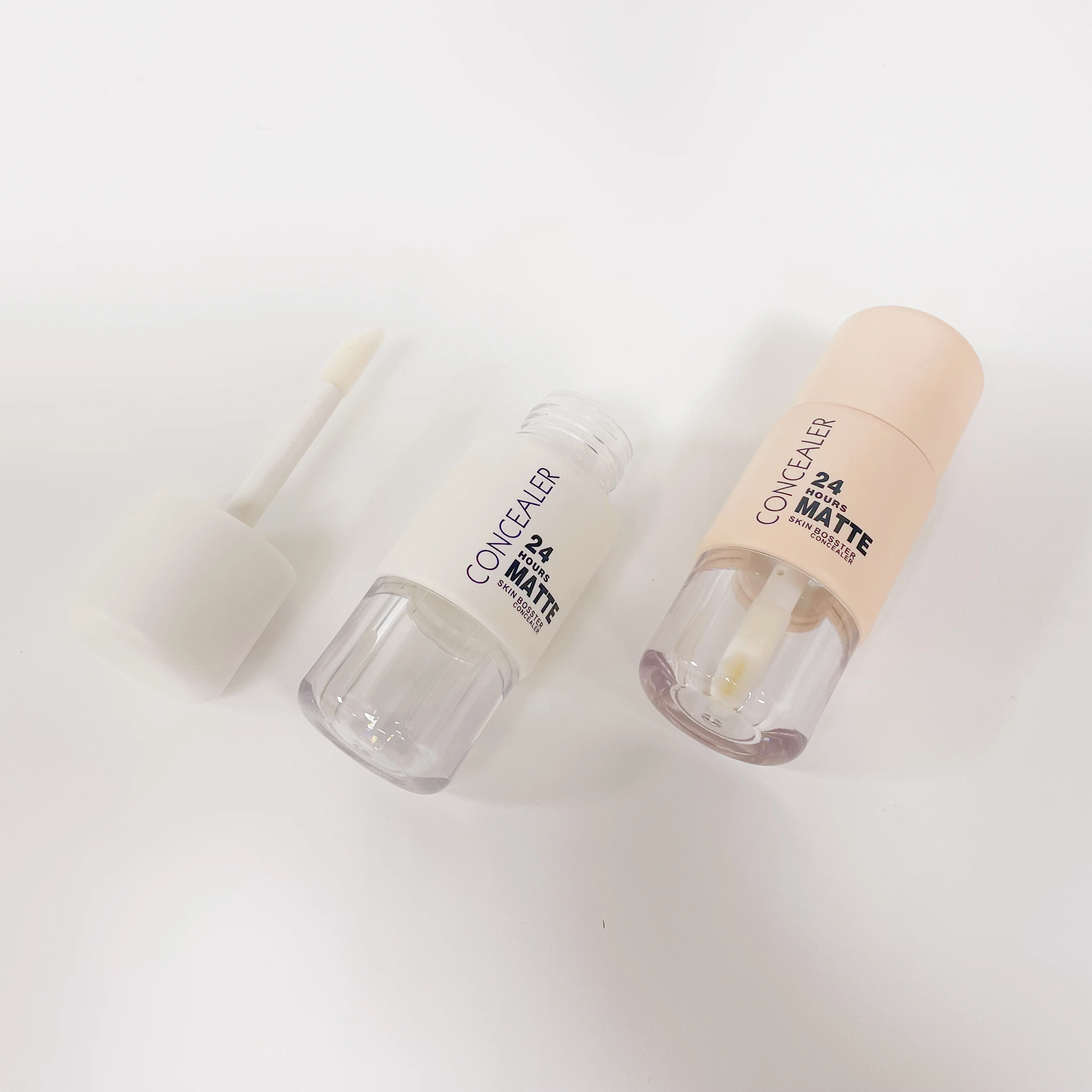 Factory Supply Octagon Shape pink Empty bb liquid  Cushion foundation powder packaging Makeup air cushion case big wand