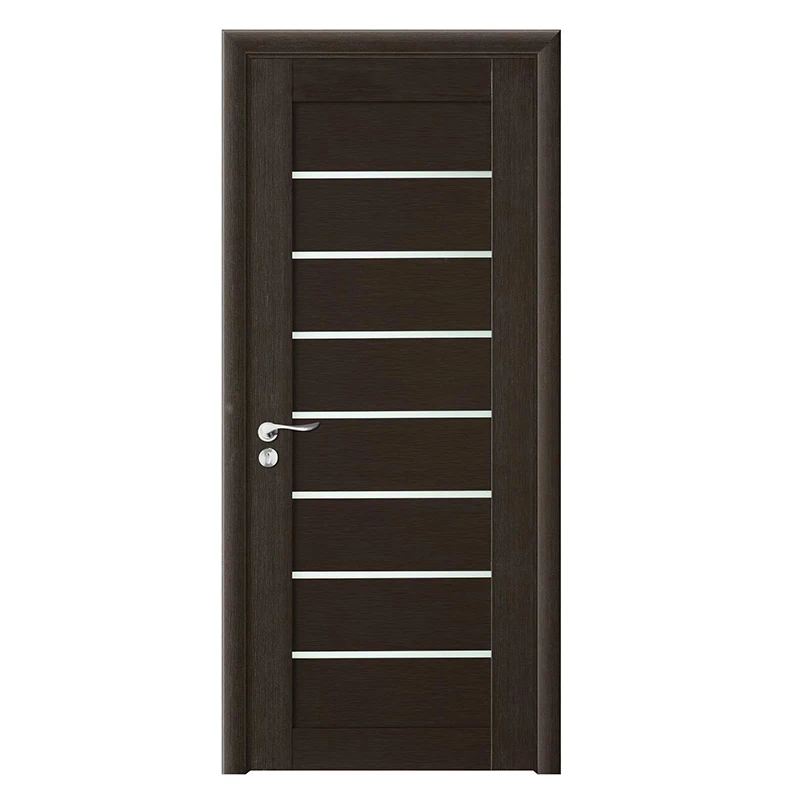 BOWDEU DOORS PVC wooden doors for houses interior new design pictures for home bedroom bathroom building material factory