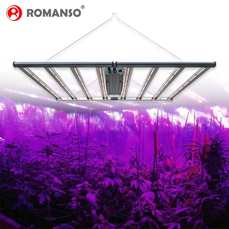 
Romanso LED Grow Light 645W 720W 750 Watt 800W 1000W Green Housing Hydroponics Growing System with Led Grow Light 2021 