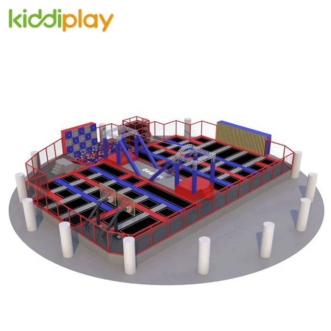 
Small size amusement park equipment bungee jumping commercial indoor trampoline park 