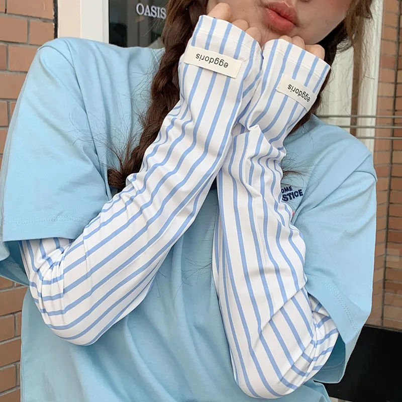 ChanBol UPF 50+ Cycling Sun Protective Sleeves Hand Glove With Long Cuff Sun Protection volleyball cooling custom arm sleeves