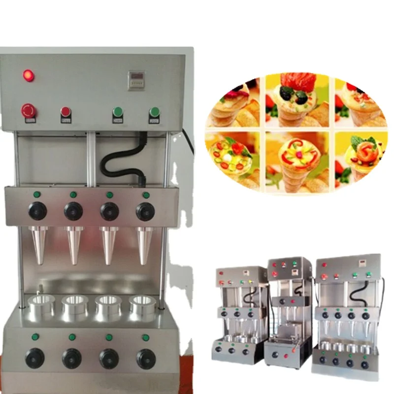 Automatic Pizza Cone Machine Commercial Food Snack Display Pizza Cone Oven Production Line Bakery Equipment