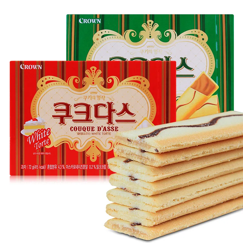 Wholesale Exotic Snack Cookies Cream flavored sandwich cookies biscuits Asian snacks