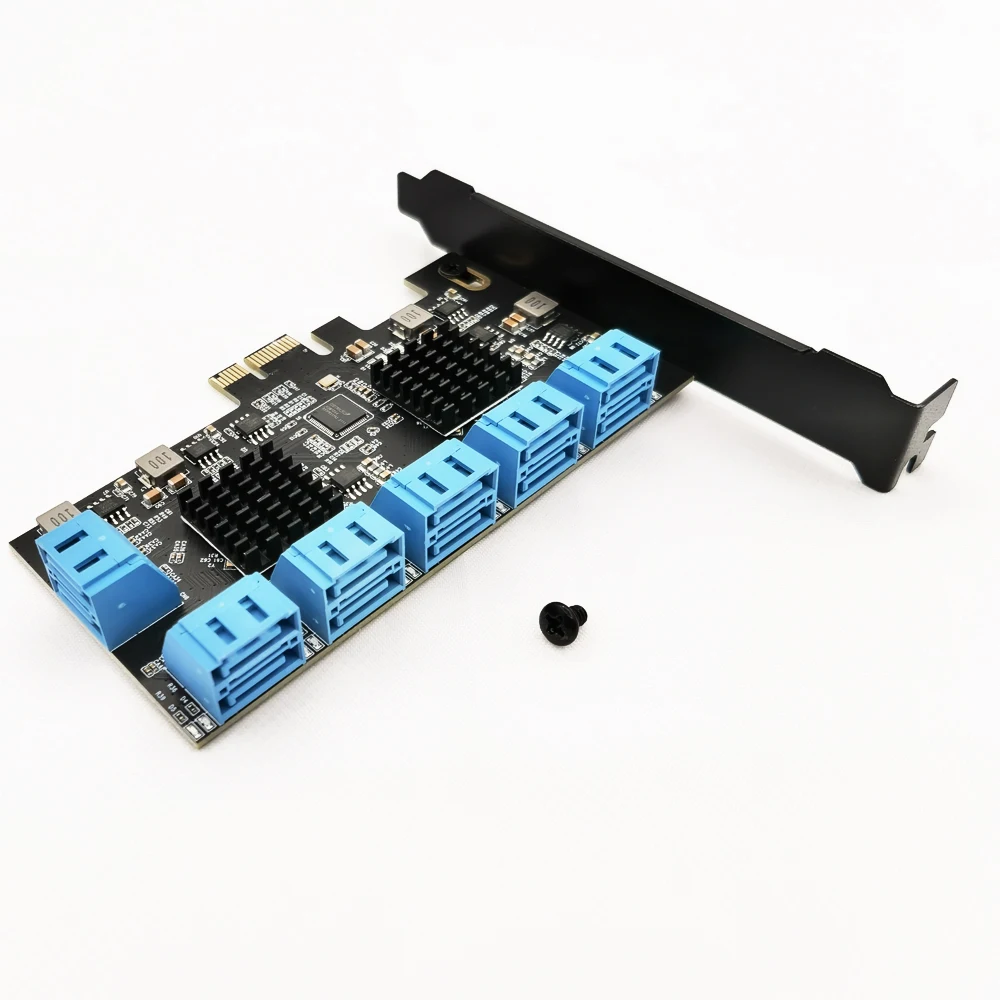 6 Гбит/с карты расширения 12 Порт PCIE для Sata3.0 конвертер для KRX GPU