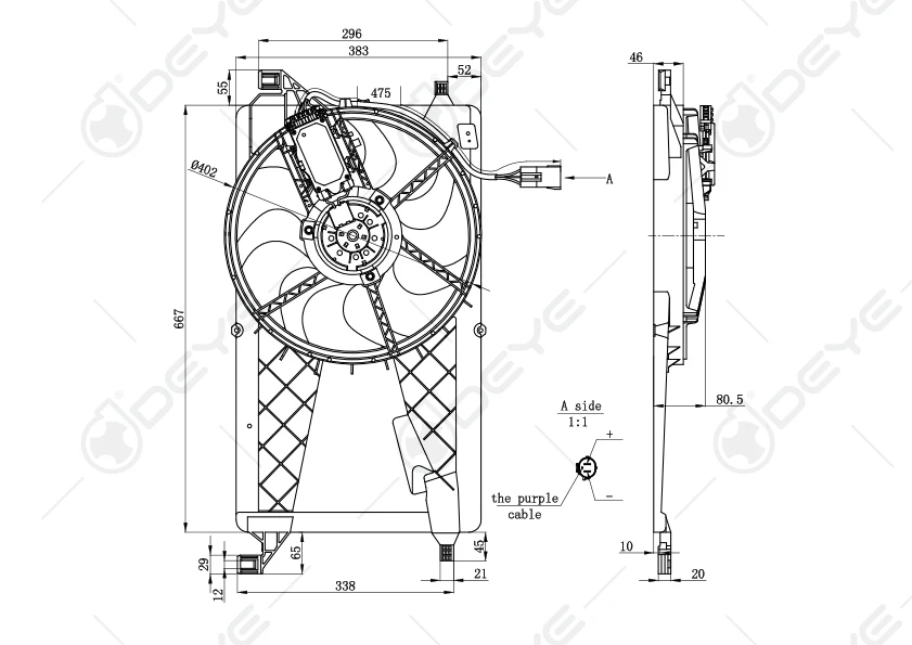 3M5H8C607RJ 0130307142 вентилятор охлаждения радиатора для FORD австралийского фокуса VOLVO