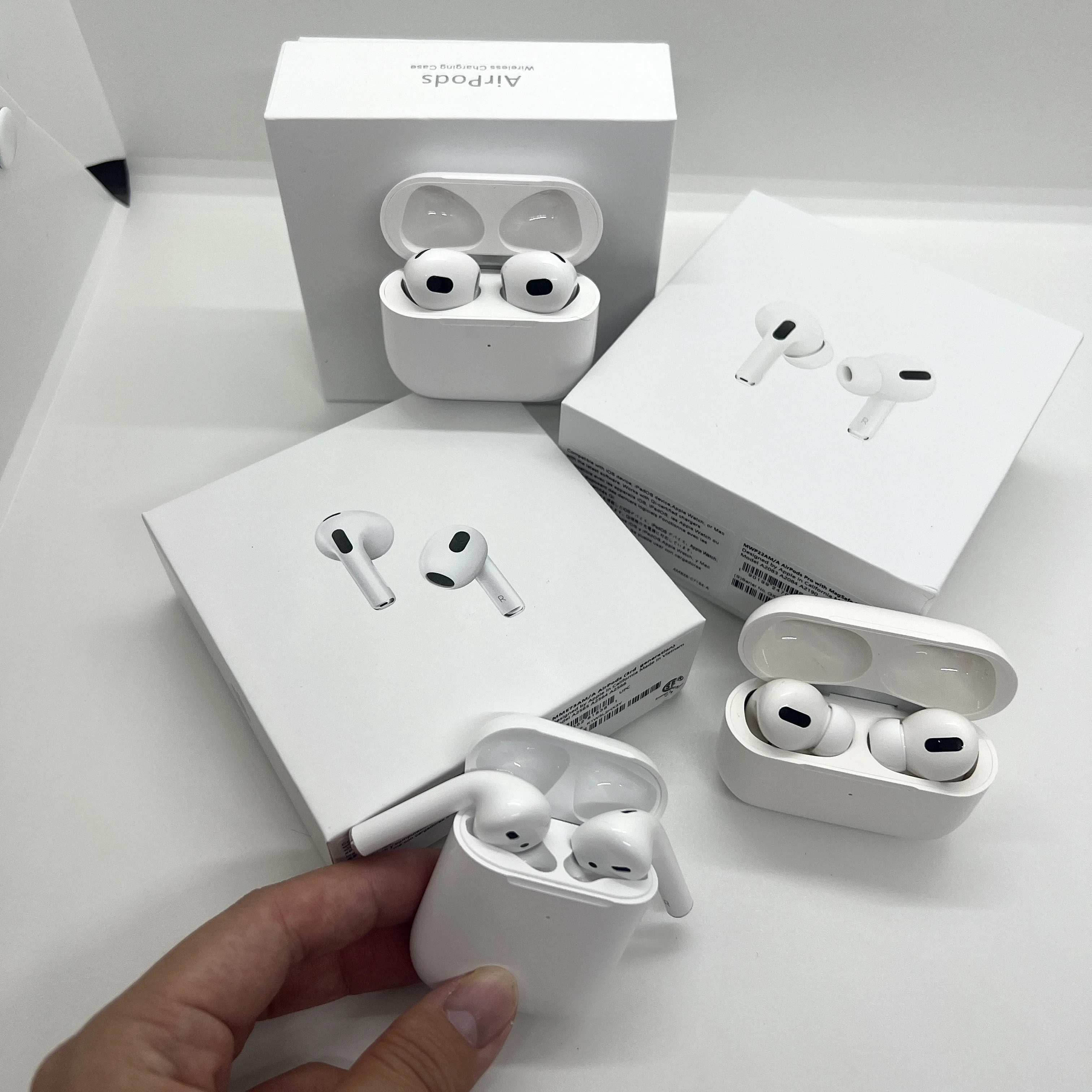 Us  EU Warehouse Anc Air Gen 2 3 2nd 3rd Generation  Original 1:1 Tws Wireless Headphone Earphone appling airpodding Pro