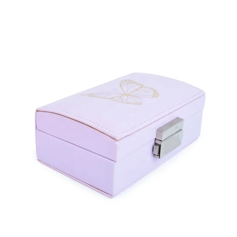 
Factory direct sale price inclusive box with butterfly printed for jewelry show case 