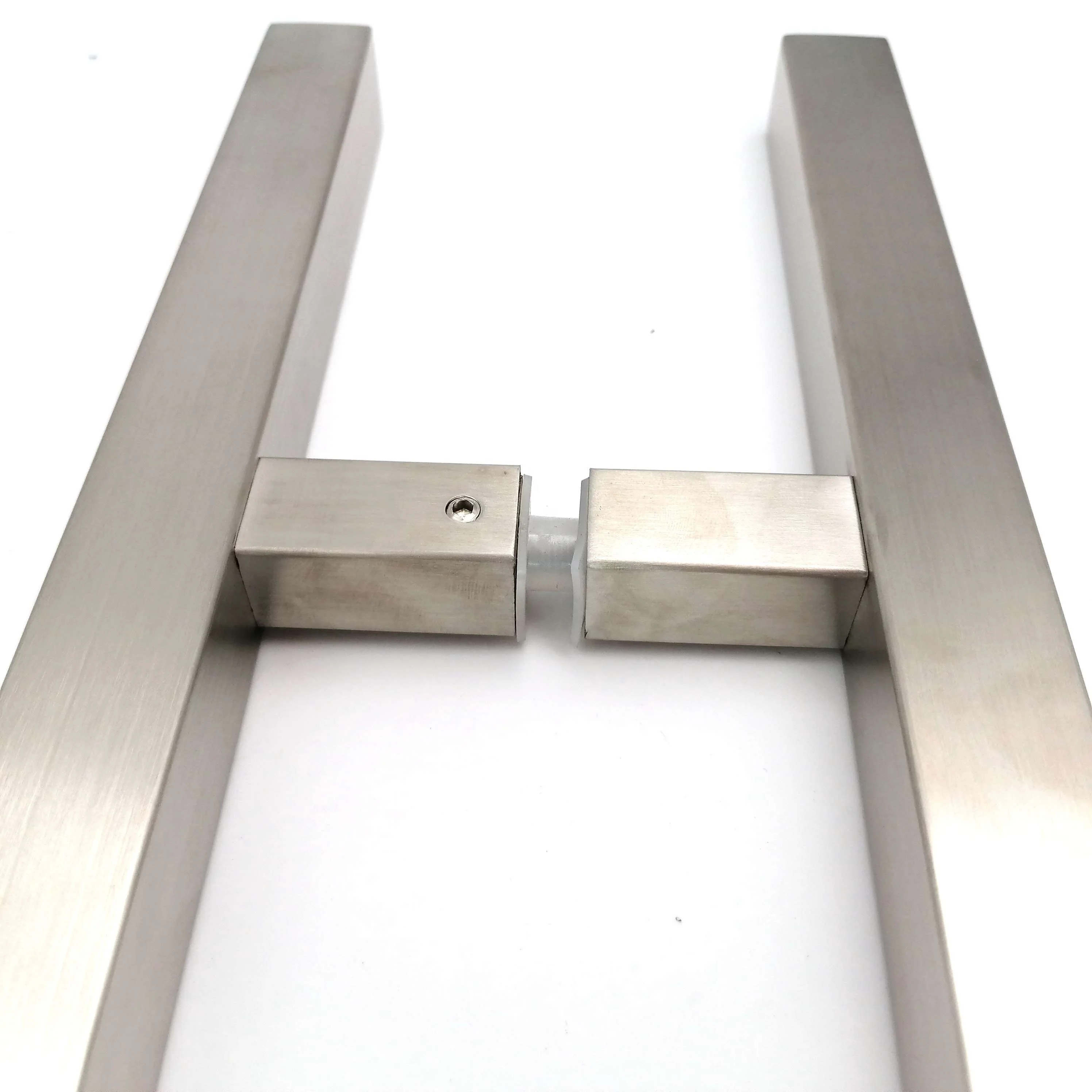 High Quality Window Furniture Handles Square Glass Brass Door Handle Wholesale Stainless Steel Glass Shower Sliding Door Handle