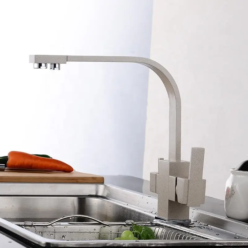 Dual Handle 3 in 1 Water Filter Purifier Faucets Kitchen Taps Faucet Sink Faucet