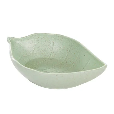 Wheat straw leaves small plate kitchen tableware vinegar sauce seasoning plate seasoning plate round savory side dish dish