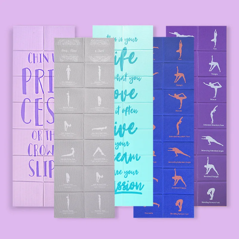 Wholesale Eco Friendly Fitness Exercise Foldable Mat Pro Yoga Mats for Women Workout Yoga Mat Non Slip