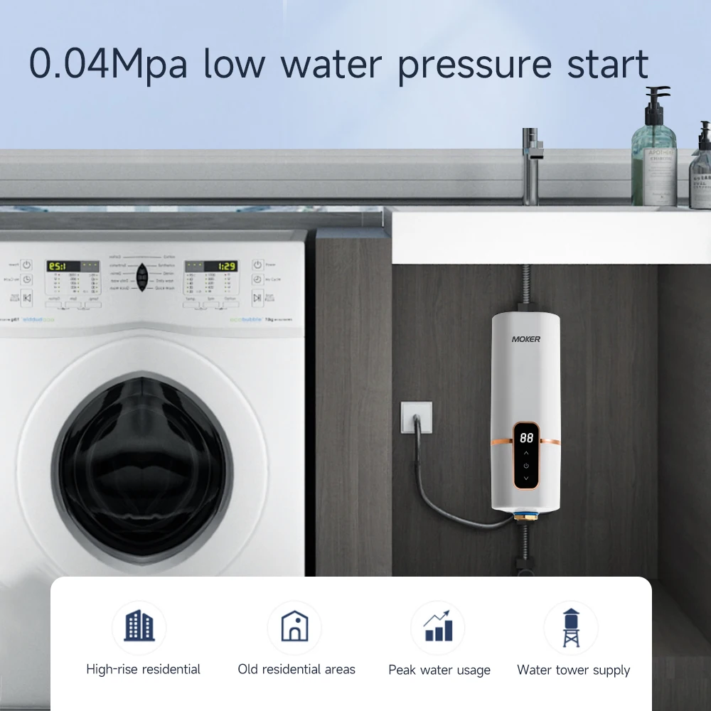 Portable Mini Wall Under Sink Instant Water Heater Electric Hot Water Faucet Heater Boiler For Kitchen