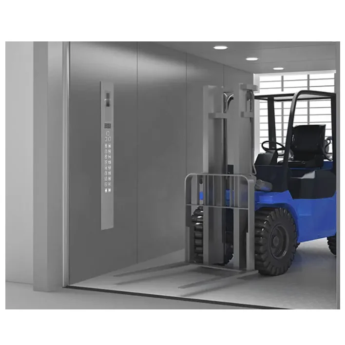 FUJI industrial goods lift warehouse 0.5m/s  freight elevator electric cargo lift with CE ISO