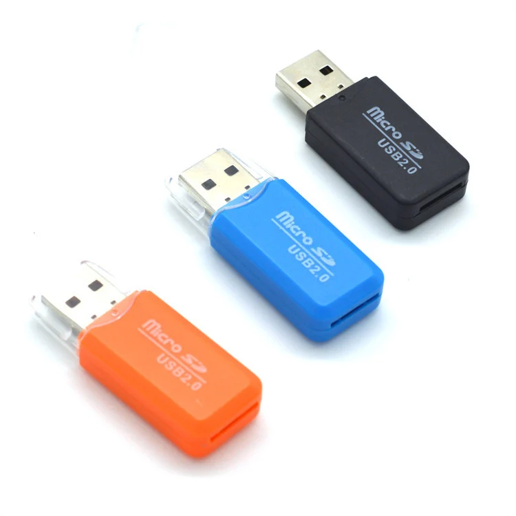 High Speed Mini Micro design T-flash Tf Sd Card Reader Usb 2.0 Adapter Memory Card Reader