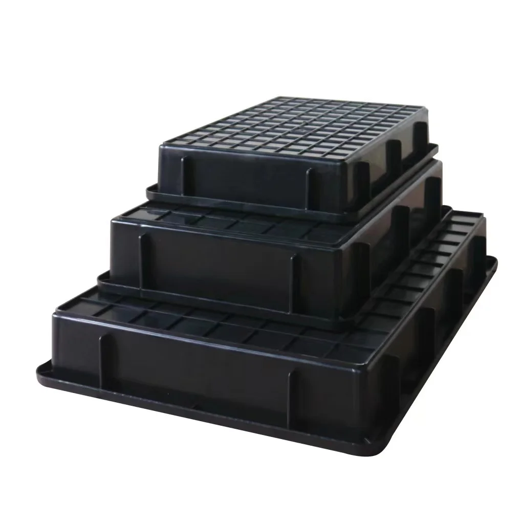 Original Containers With Dividers Conductive Antistatic Tool Box Plastic Container Large Esd Tray