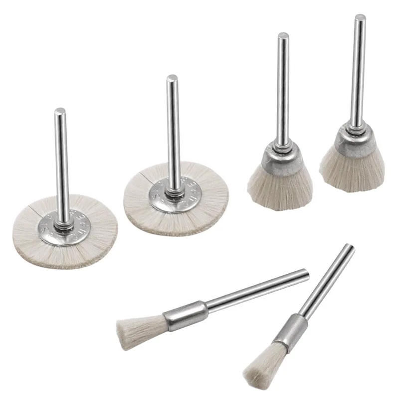 Wool brush Abrasive Grinding Accessories Tool 3mm Handle Soft Grinding Wheel Polishing Brush Polishing Rotary Tool