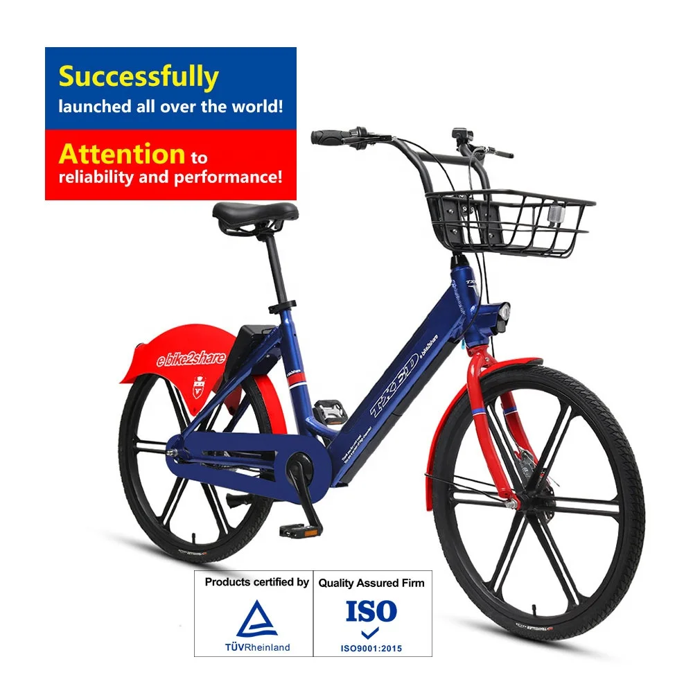 TXED Sharing E Bike 26 Inch E Bicycle Electric Public Bike Rent Bbike