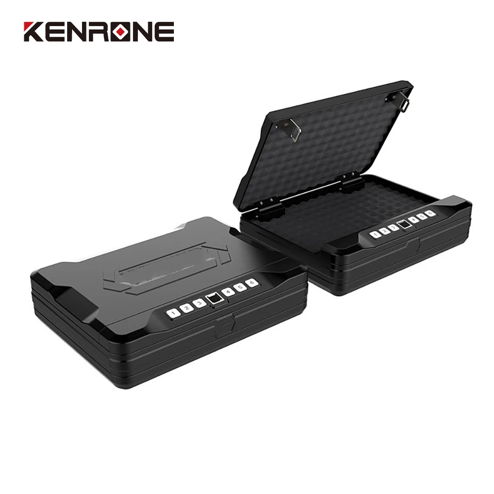 Hot Sale Factory Direct Fingerprint Pistol Safe Biometric Handgun Safe Portable Safe