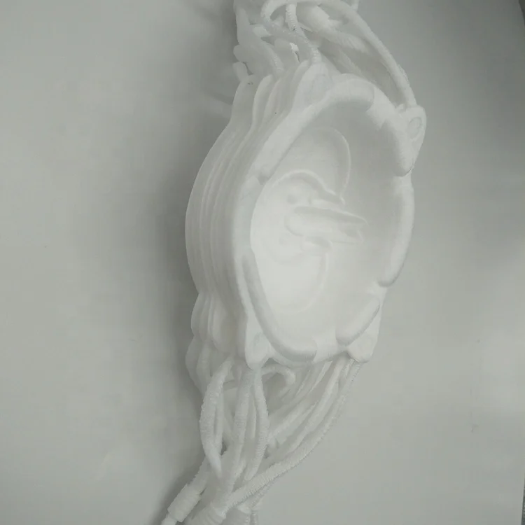 Baby 3D breathable comfort face mask for (1--4 Years Old) Kid`s funny  respirator with Cartoon( White Indian elephant)