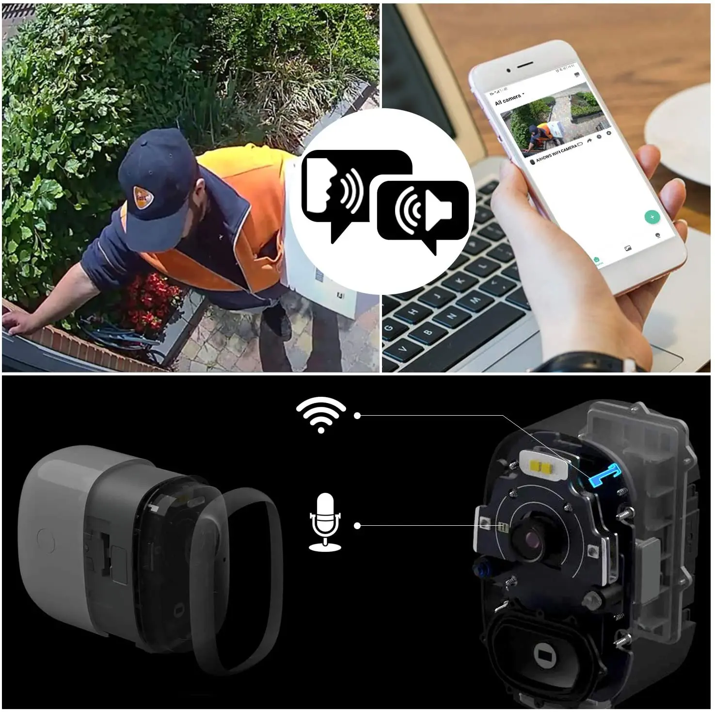 Ip-камера видеонаблюдения 2 Мп full HD Wi-Fi