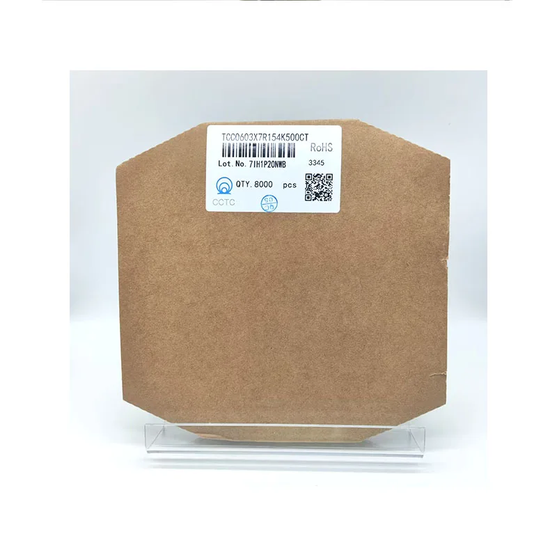 Cultilayer Ceramic Capacitors CCTC TCC0603X7R154K500CT SMT 0603/1608 X7R 150nF 50V  Precision Surface Mount Capacitor