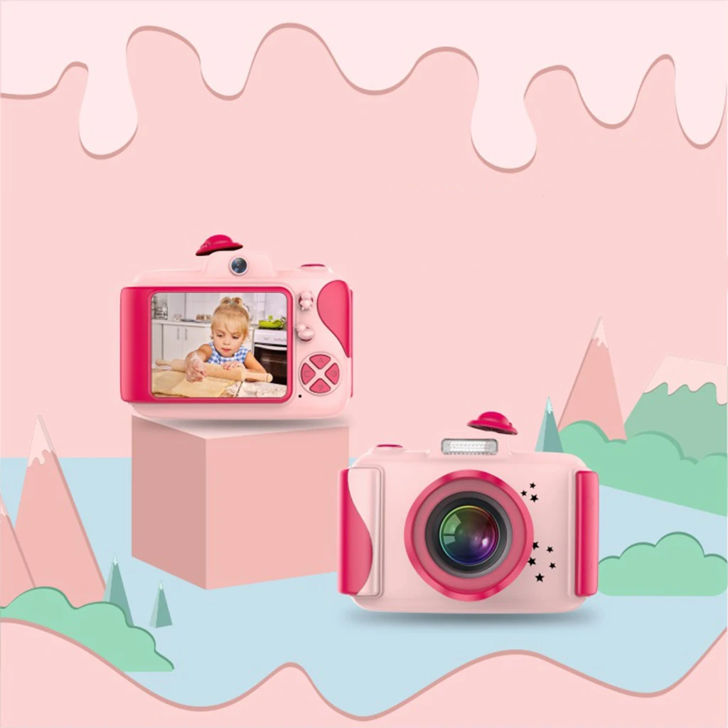 Kids Camera for Girls, Birthday Gifts Toys for 3 4 5 6 7 8 9 10 Year Old Toddler Camera, Digital Video Cameras for Children